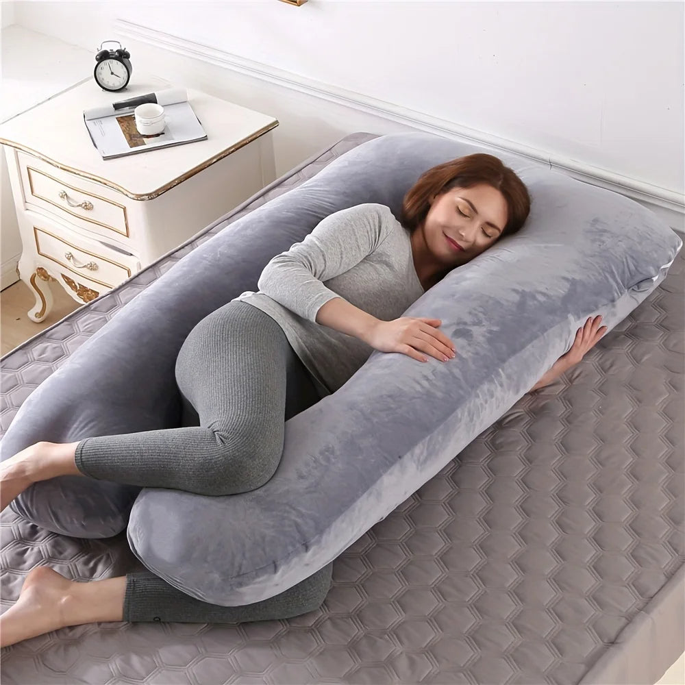 CozyHug Full Body Pillow, U-Shaped Pregnancy Pillow