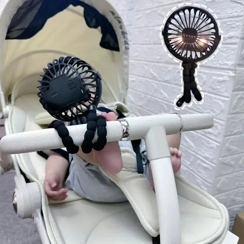 Baby stroller fan