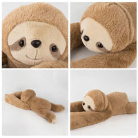 Sloth or Panda Weighted Stuffed Animal, 2.2 lb Giant Plush