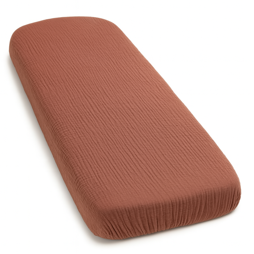 Fitted sheets made from 100% muslin