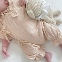 Short-sleeved jumpsuit made from Egyptian cotton