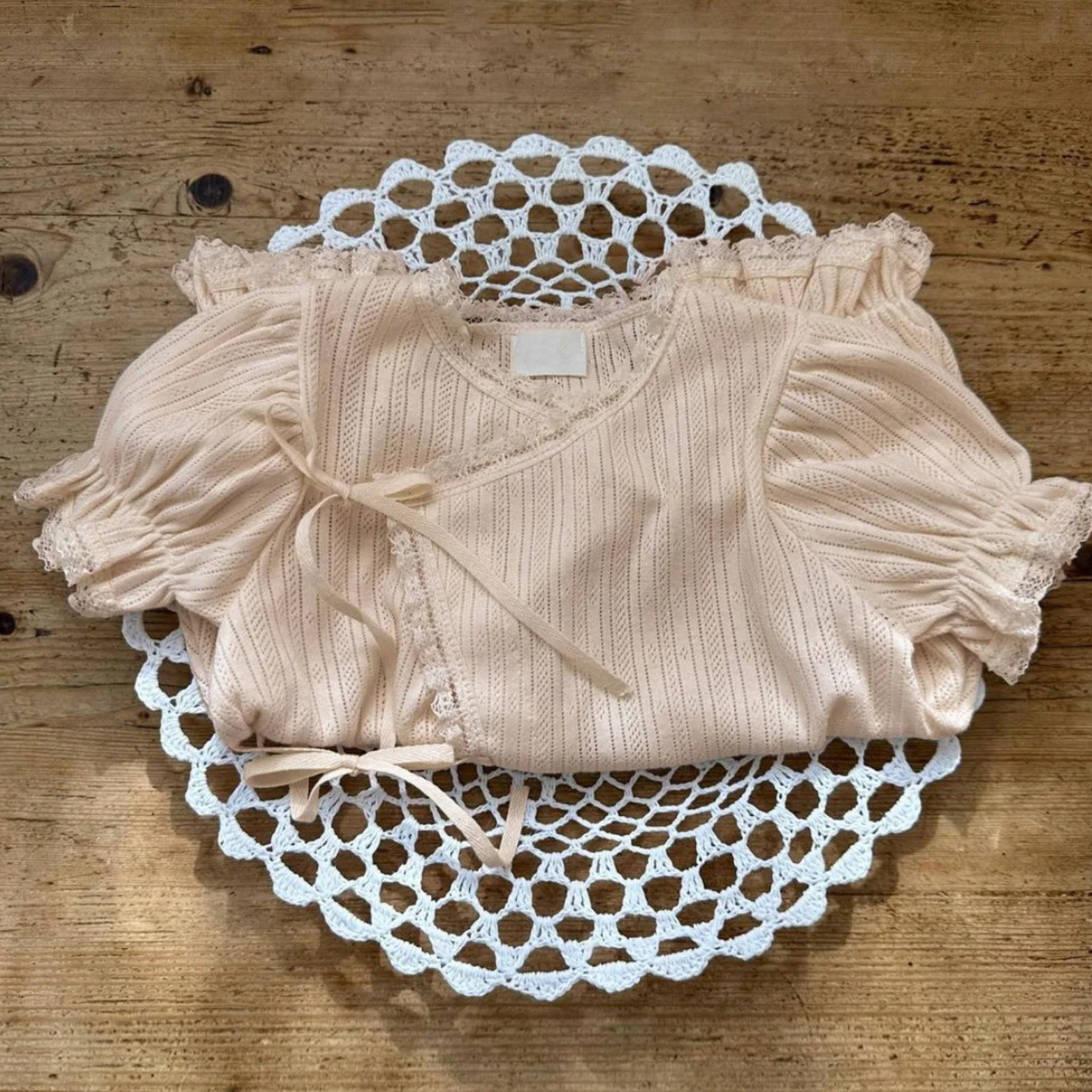 Short-sleeved jumpsuit made from Egyptian cotton