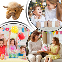 Highland Cow Weighted Stuffed Animal Pillow