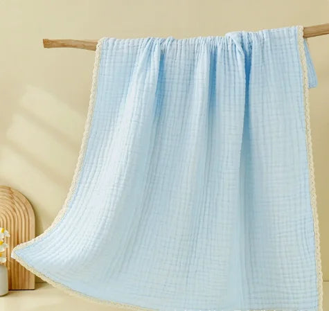 Personalized Baby Blanket with Name, Muslin Swaddle