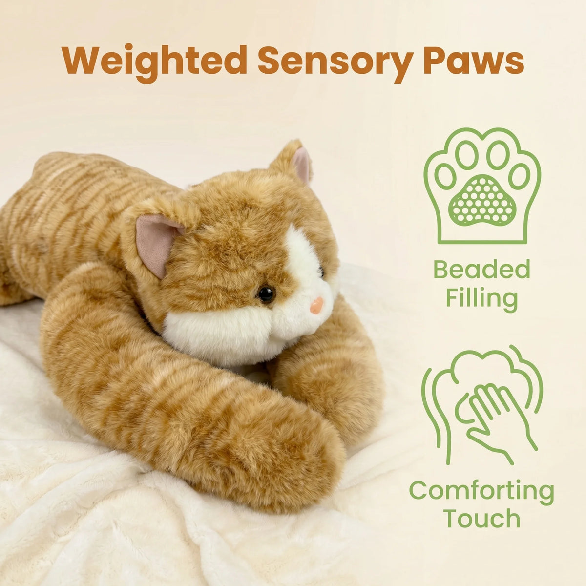 Long Arm Weighted Stuffed Animal, 21 Animal Styles