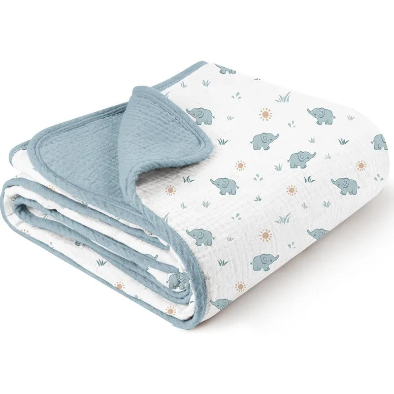 Personalized Baby Blanket, Embroidered Name Muslin Blanket