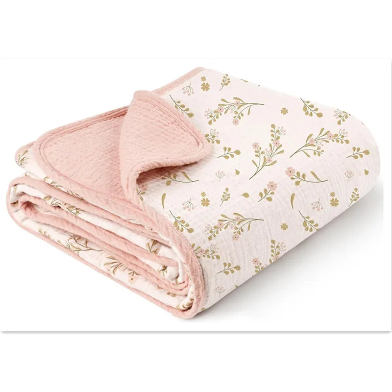 Personalized Baby Blanket, Embroidered Name Muslin Blanket