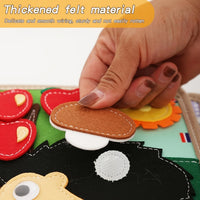 Giraffe Busy Book, Felt Busy Board for Toddlers