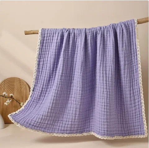Personalized Baby Blanket with Name, Muslin Swaddle