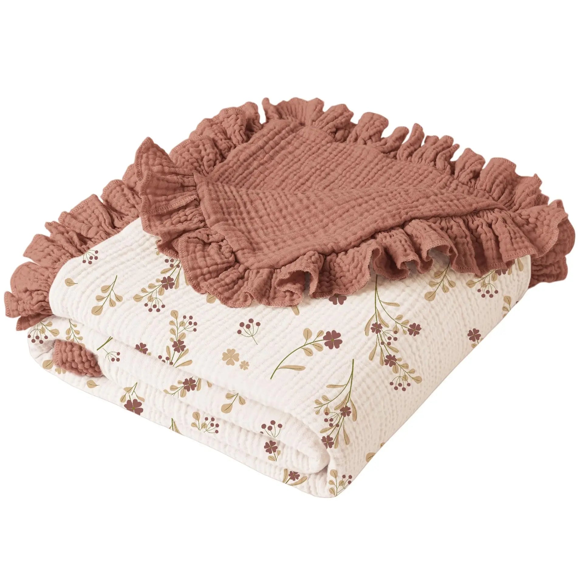 Personalized Baby Blanket, 6-Layer Muslin Swaddle Blanket