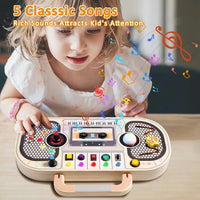 Montessori Busy Board with 10 Switches and 19 LED Lights