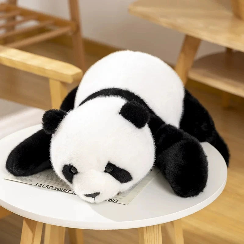 Realistic Panda Weighted Stuffed Animal, 11.8 in Plush