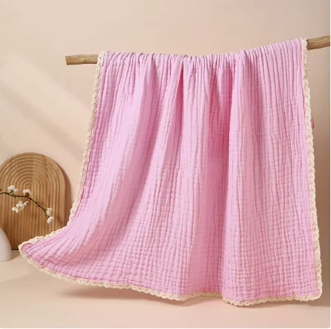 Personalized Baby Blanket with Name, Muslin Swaddle