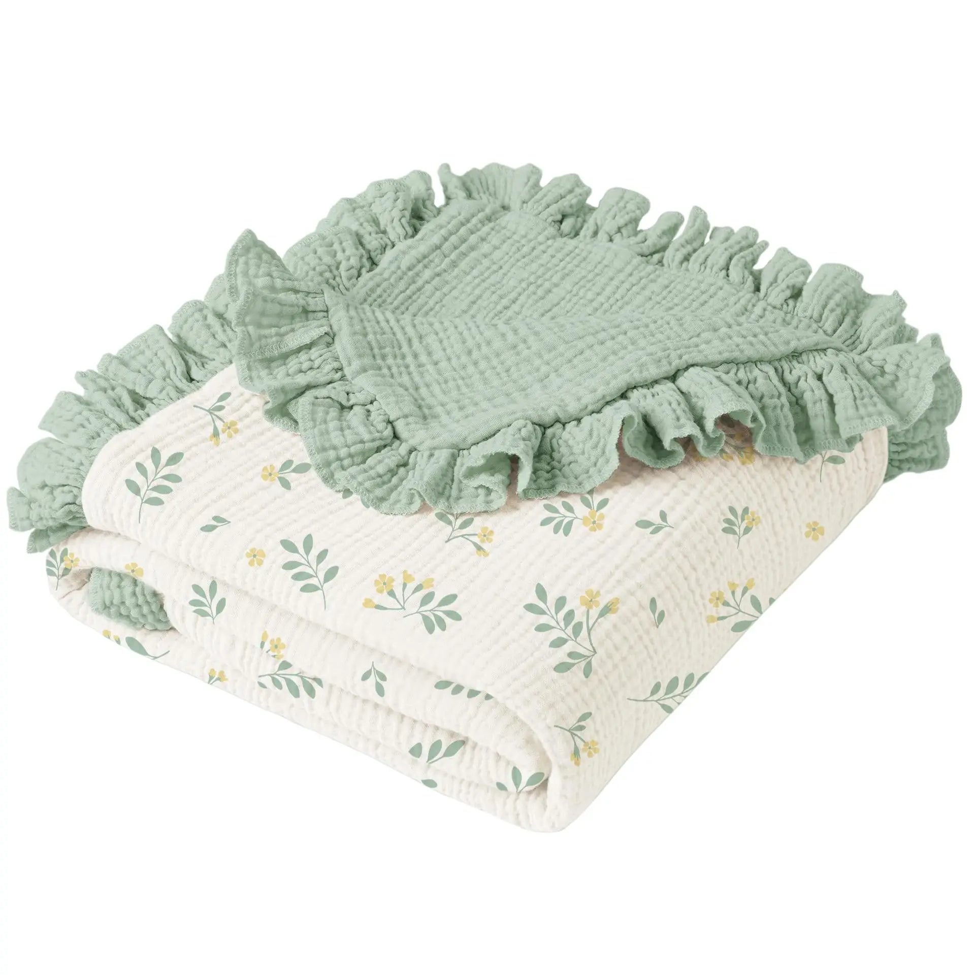 Personalized Baby Blanket, 6-Layer Muslin Swaddle Blanket