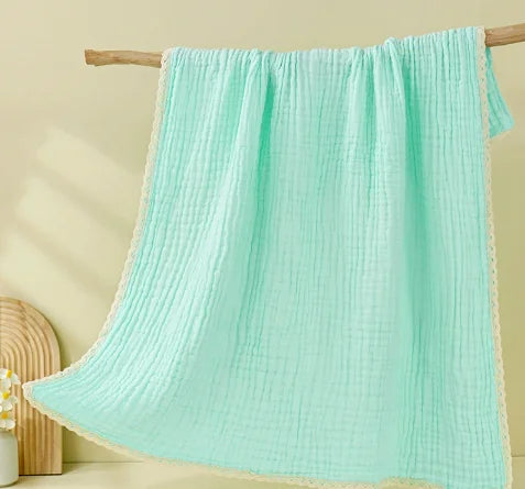 Personalized Baby Blanket with Name, Muslin Swaddle