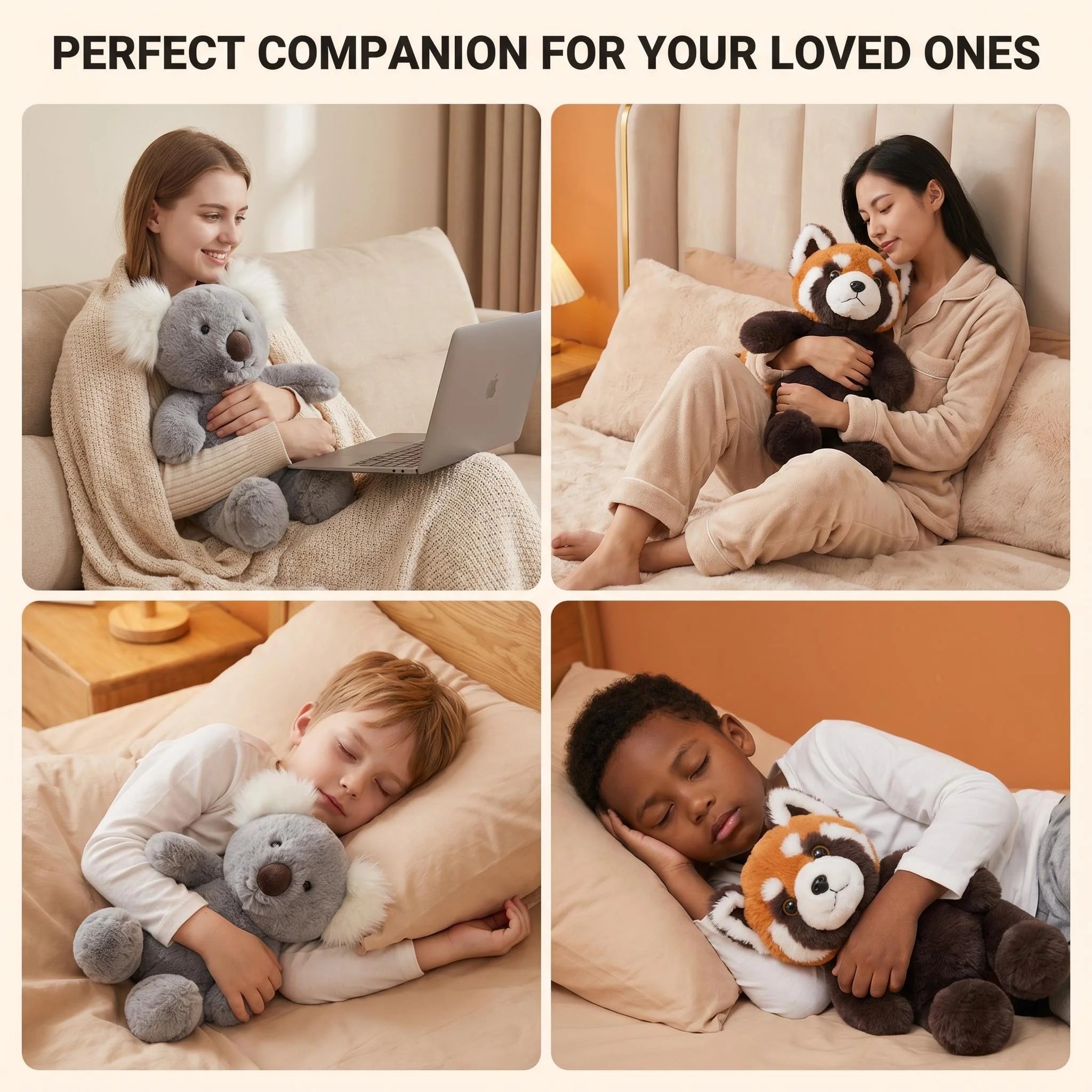 Microwavable Weighted Stuffed Animal, Lavender Scented