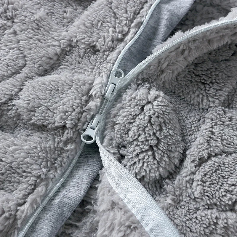 Hooded baby winter romper