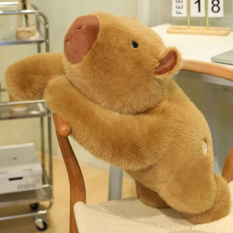 Capybara Weighted Stuffed Animal, 2.2 lb Long Arm Plush