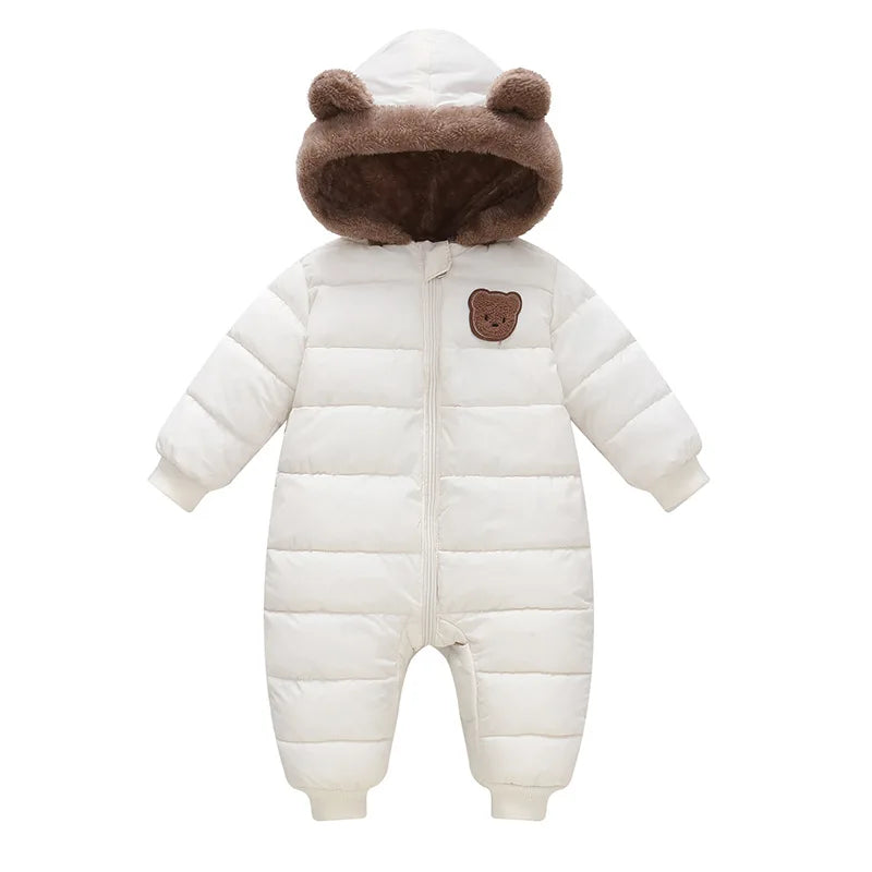 White Bear baby snowsuit