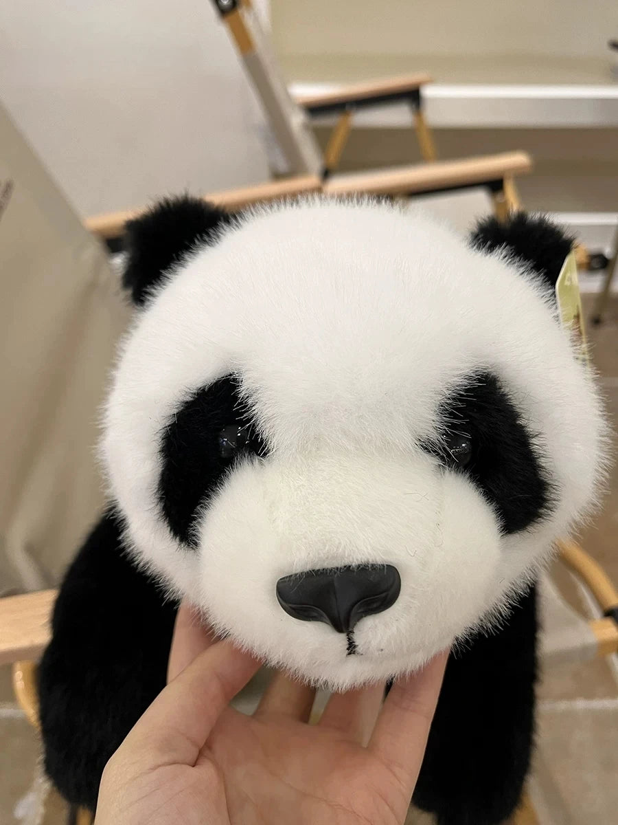 Realistic Panda Weighted Stuffed Animal, 11.8 in Plush