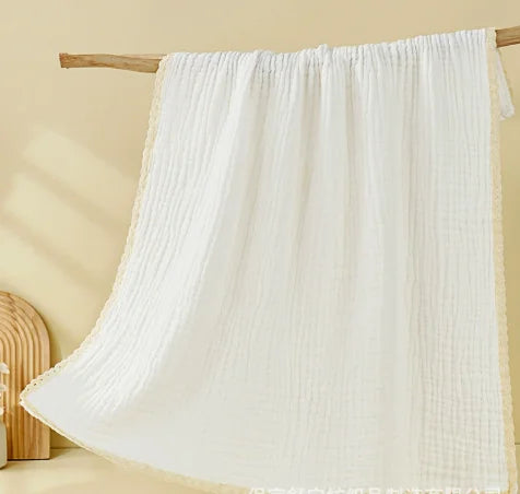 Personalized Baby Blanket with Name, Muslin Swaddle