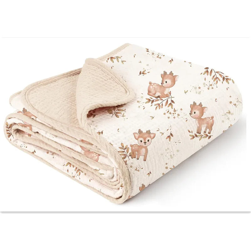 Personalized Baby Blanket, Embroidered Name Muslin Blanket