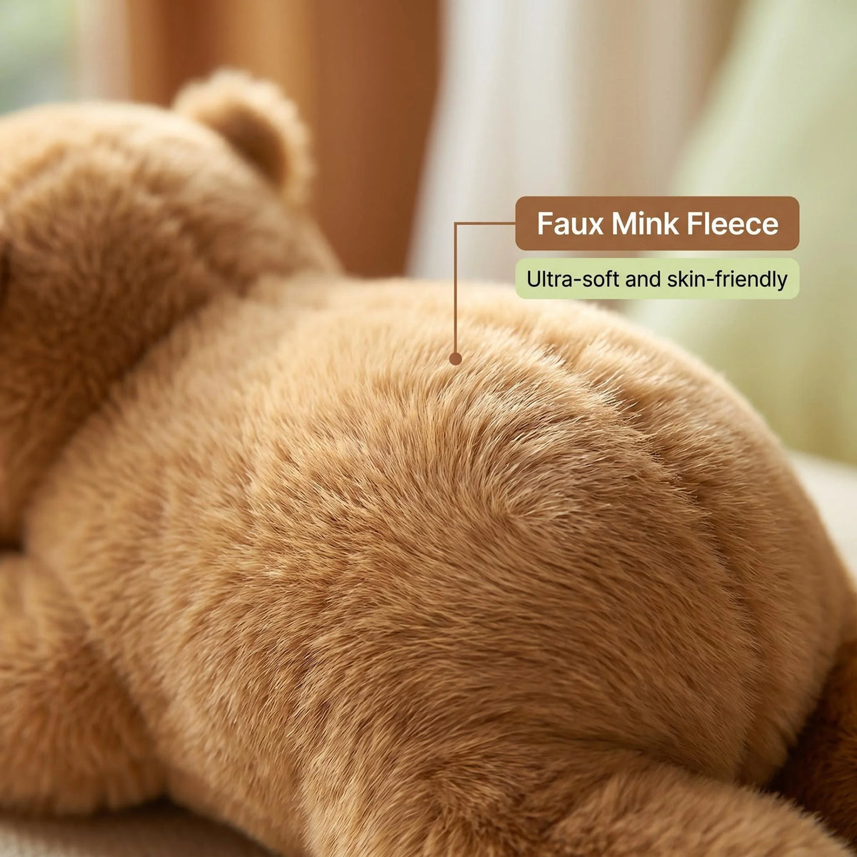 Capybara Weighted Stuffed Animal, 2.2 lb Long Arm Plush