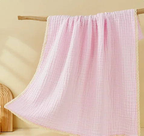 Personalized Baby Blanket with Name, Muslin Swaddle
