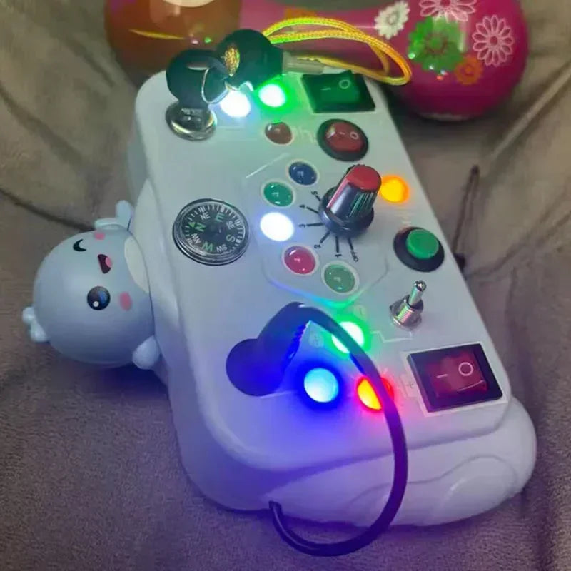 Toddler LED Busy Board, Game Controller Sensory Toy