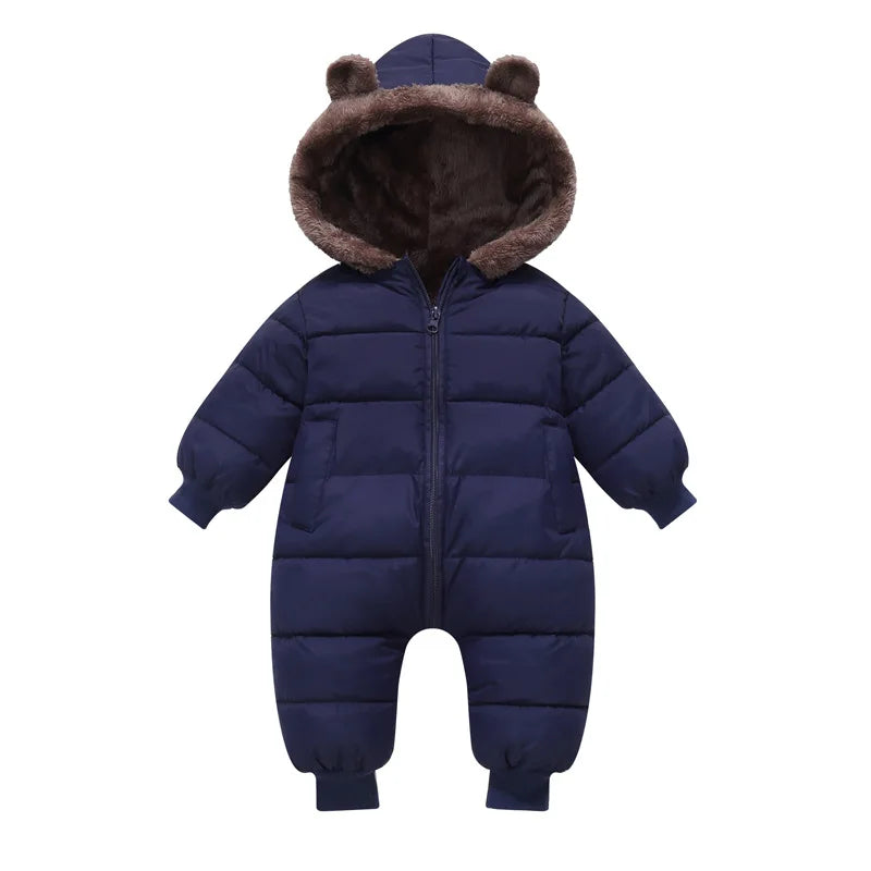 Dark Blue baby snowsuit