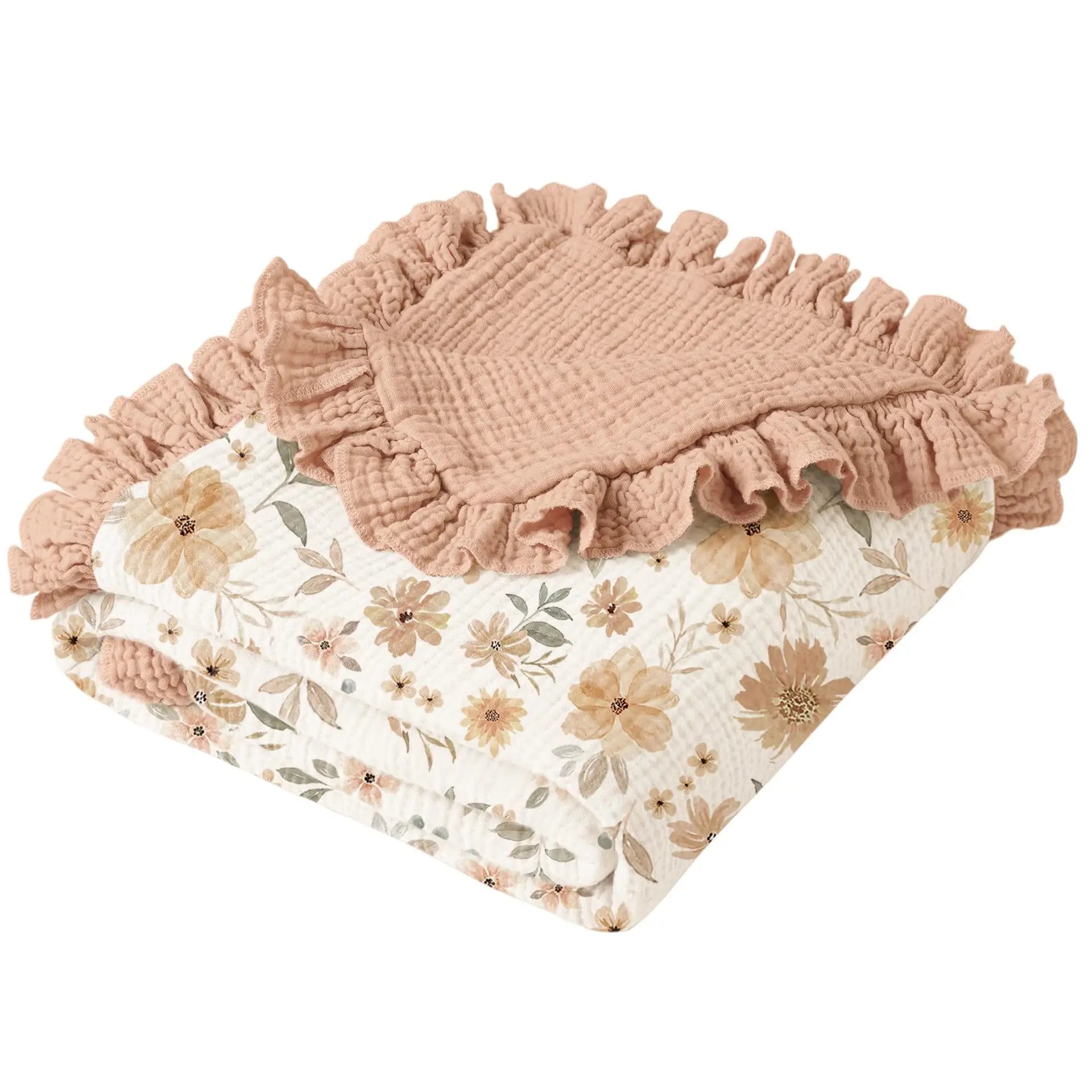 Personalized Baby Blanket, 6-Layer Muslin Swaddle Blanket
