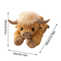 Highland Cow Weighted Stuffed Animal Pillow