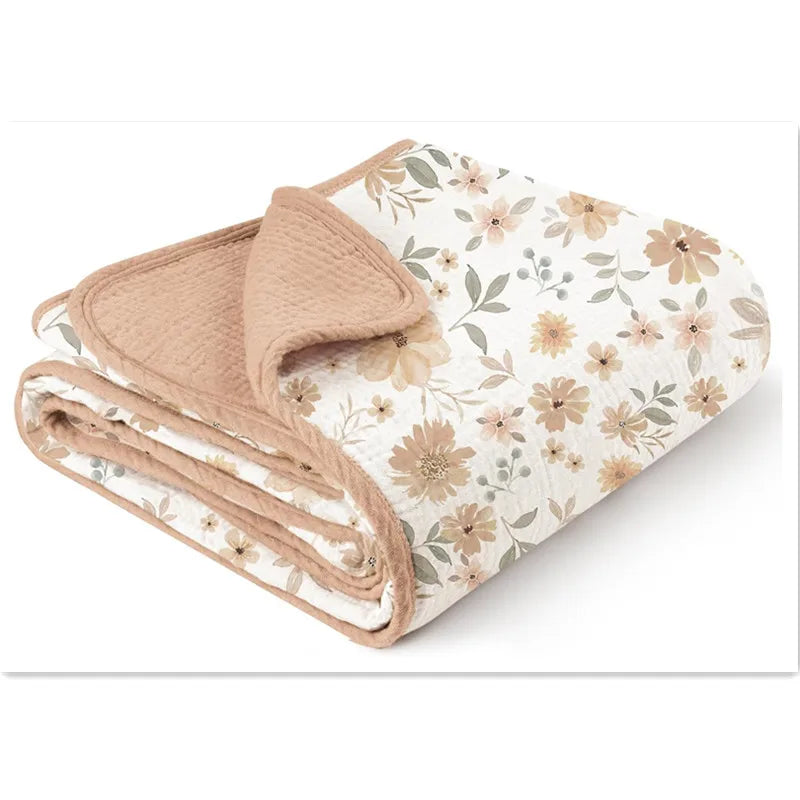 Personalized Baby Blanket, Embroidered Name Muslin Blanket